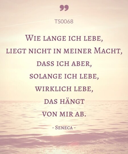 Trauerspruch "Wie lange ich lebe..."