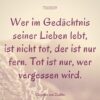 Trauerspruch "Wer im Gedächtnis..."
