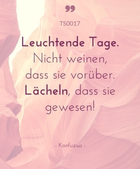 Trauerspruch "Leuchtende Tage..."