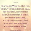 Trauerspruch "Es weht der Wind ein Blatt vom Baum..."