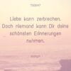 Trauerspruch "Liebe kann zerbrechen..."