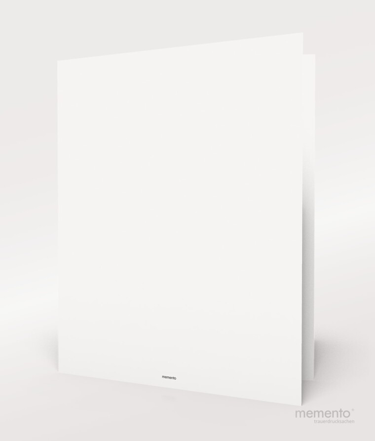 Produktbild Trauerbrief Creme Rückseite