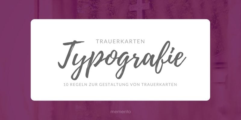 Tipps zur Gestaltung von Trauerkarten