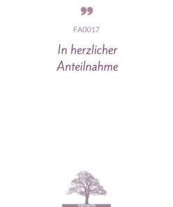 FA0017-Mustertext-In herzlicher-Anteilnahme