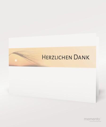Produktbild Farbige Ähre Danksagung Trauer Querformat