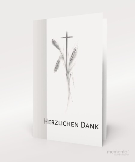 Produktbild Kreuz und Ähren Danksagung Trauer
