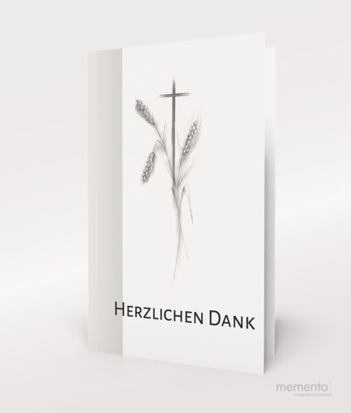 Produktbild Kreuz und Ähren Danksagung Trauer