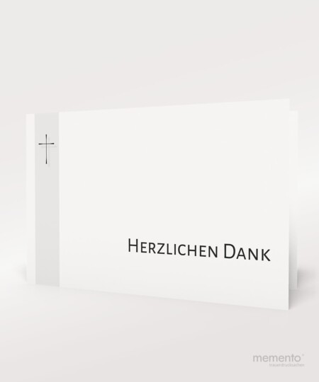 Produktbild Schattenkreuz Danksagung Trauer Querformat