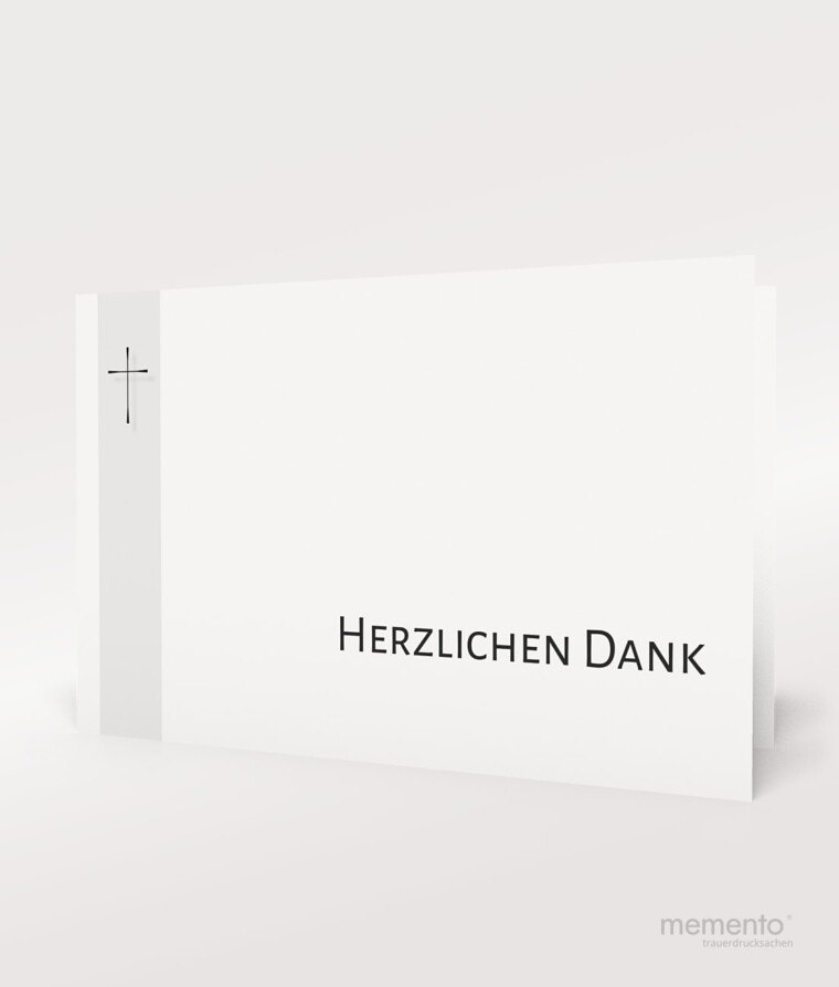 Produktbild Schattenkreuz Danksagung Trauer Querformat