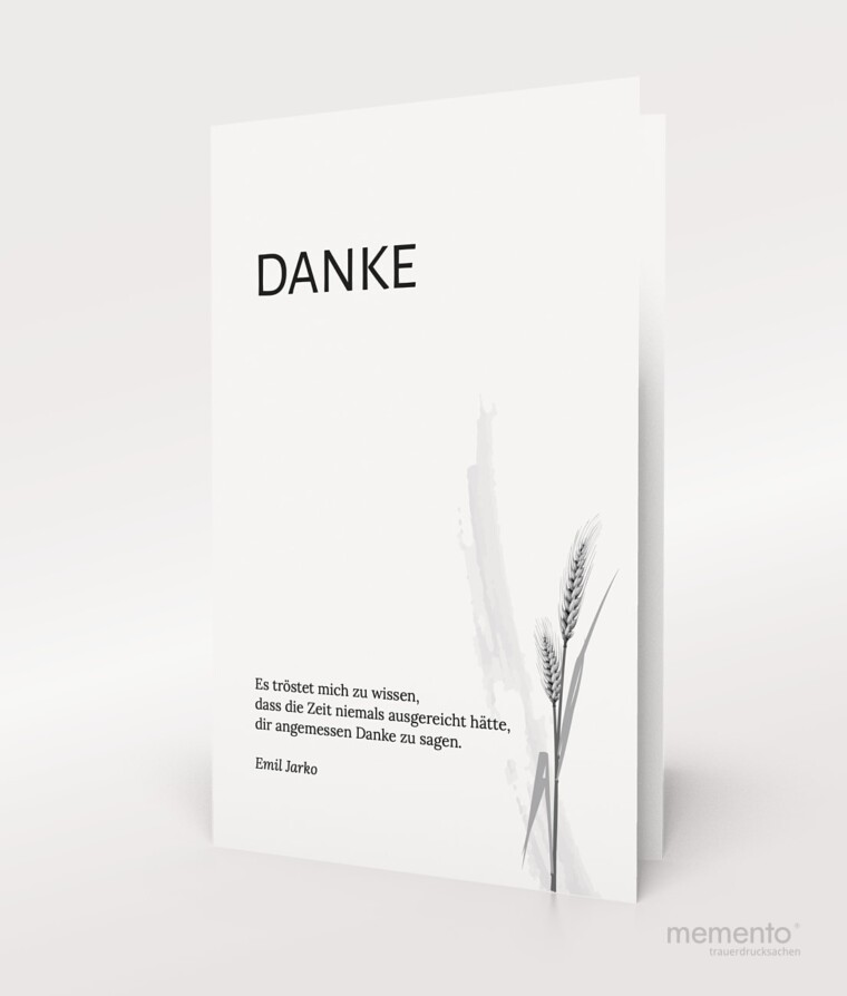 Produktbild Ähre Danksagung Trauer