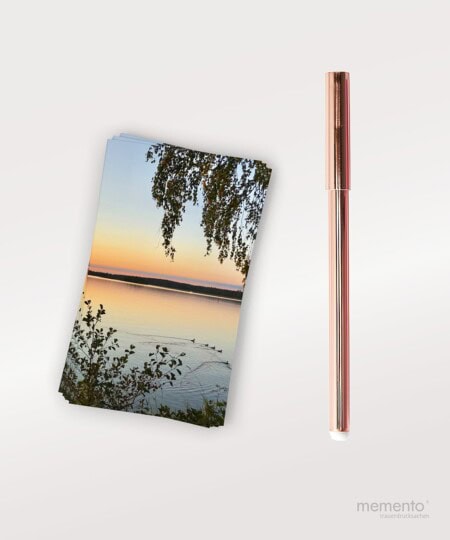 Produktbild Sterbebild Abendstimmung am See
